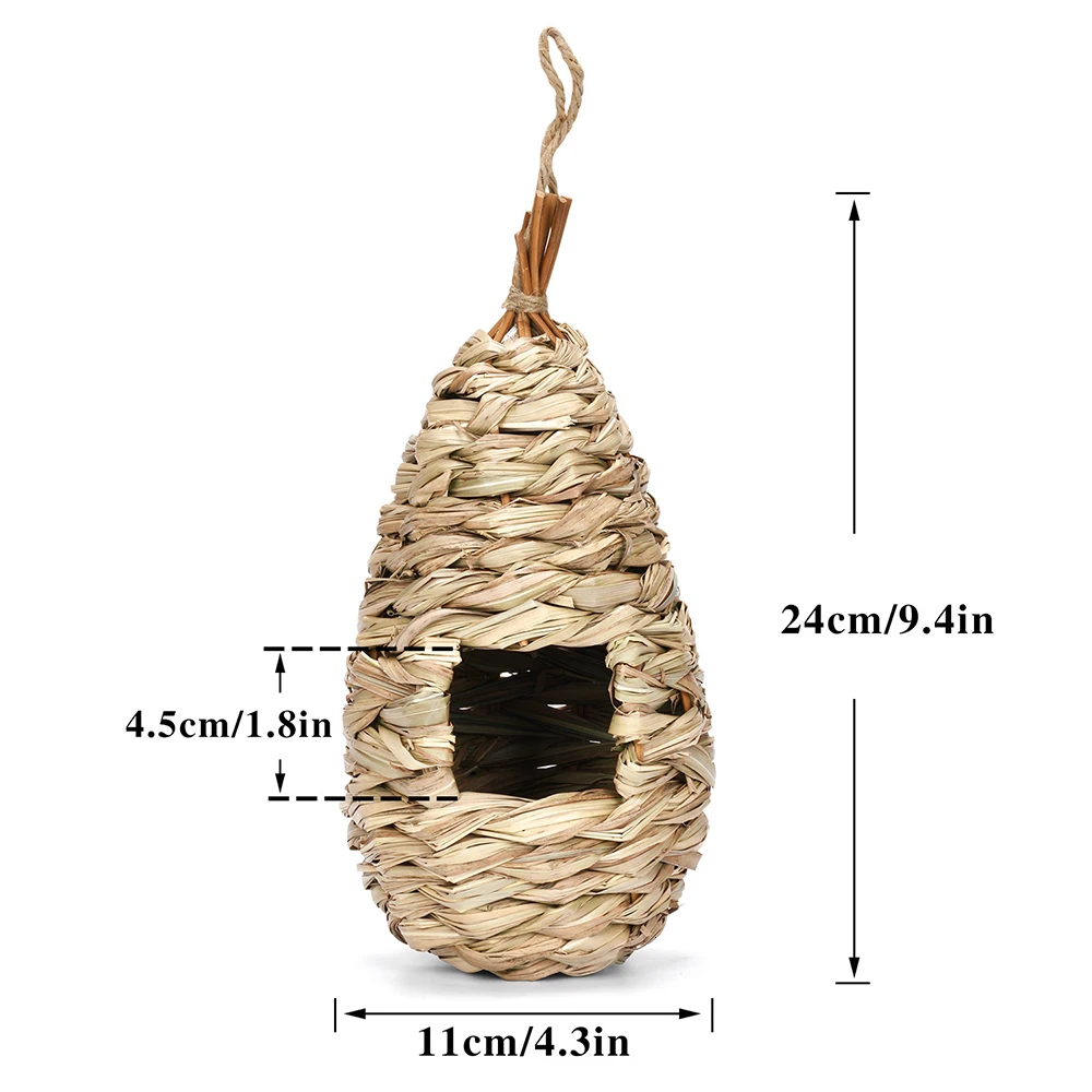 Handgeflochtenes Vogelhaus zur Deko – Bild 6