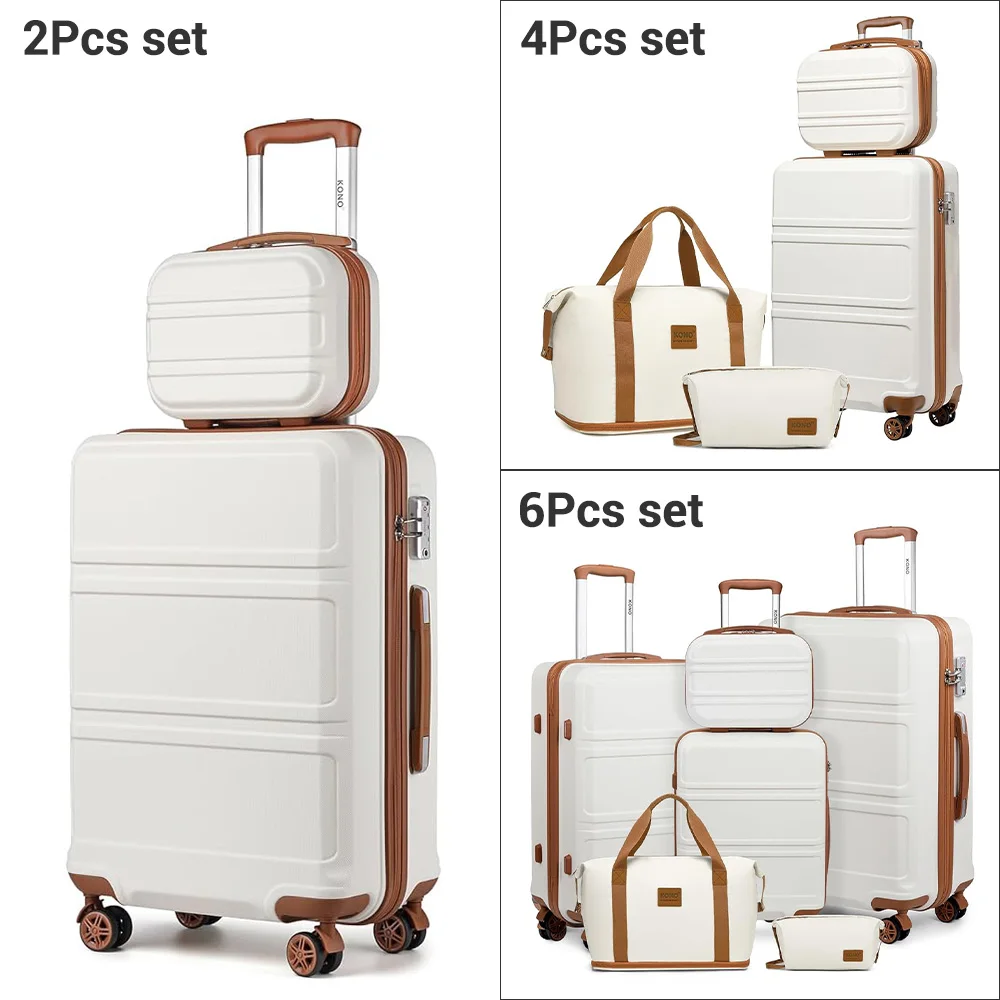 KONO Kofferset mit Beautycase (2, 4 oder 6 Teile) – Bild 7