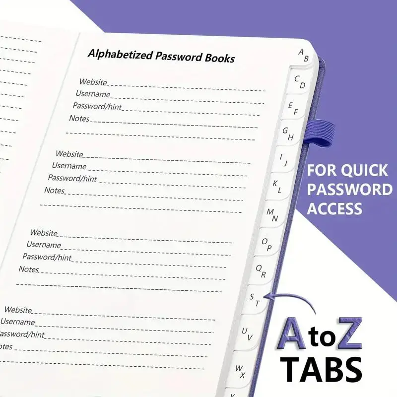 Passwortbuch mit A–Z-Register, Hardcover – Bild 3