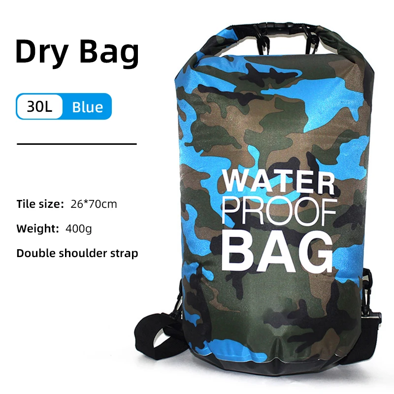 Wasserdichter Packsack 15 oder 30 L mit Nassfach – Bild 14