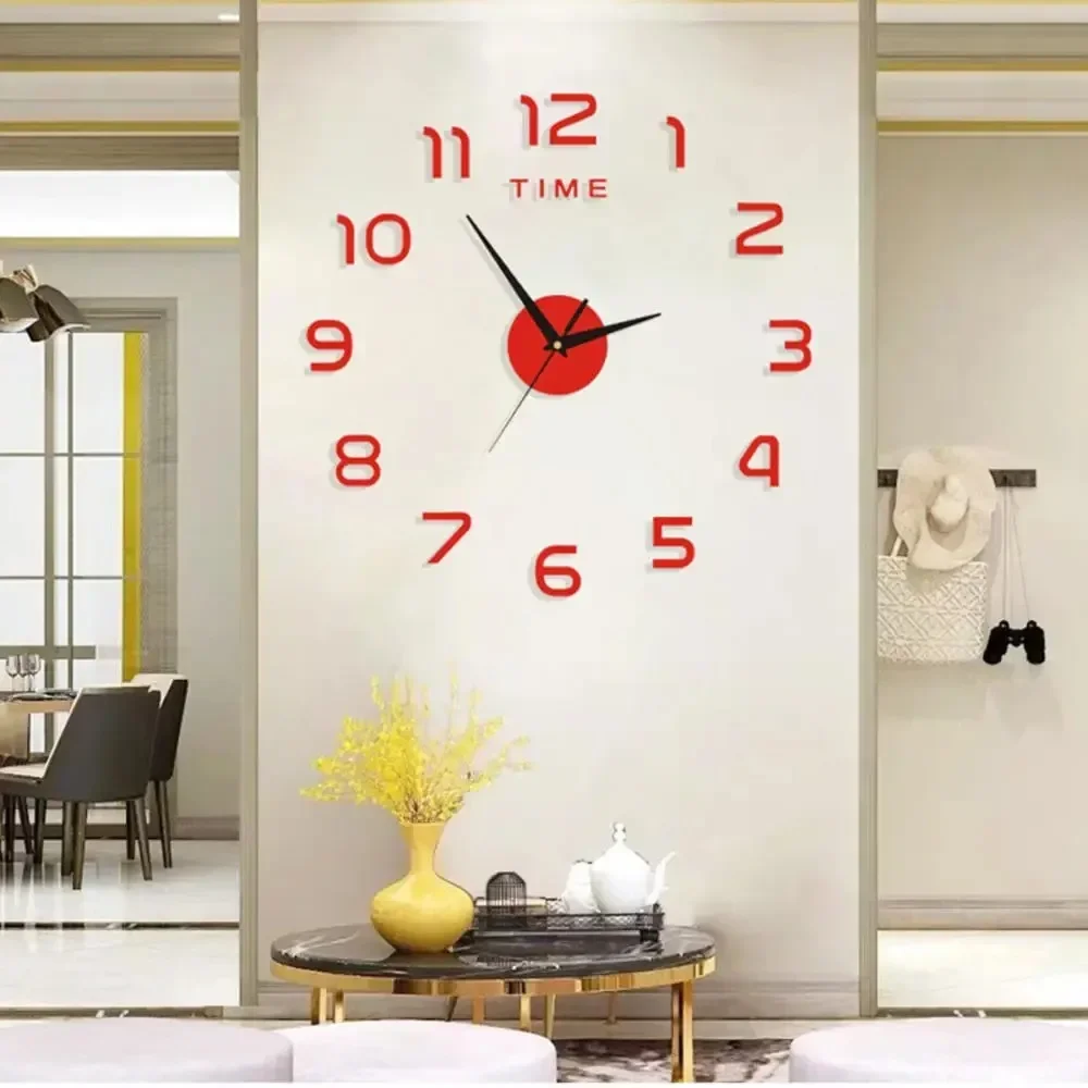 Große 3D-Wanduhr zum Aufkleben – Bild 9