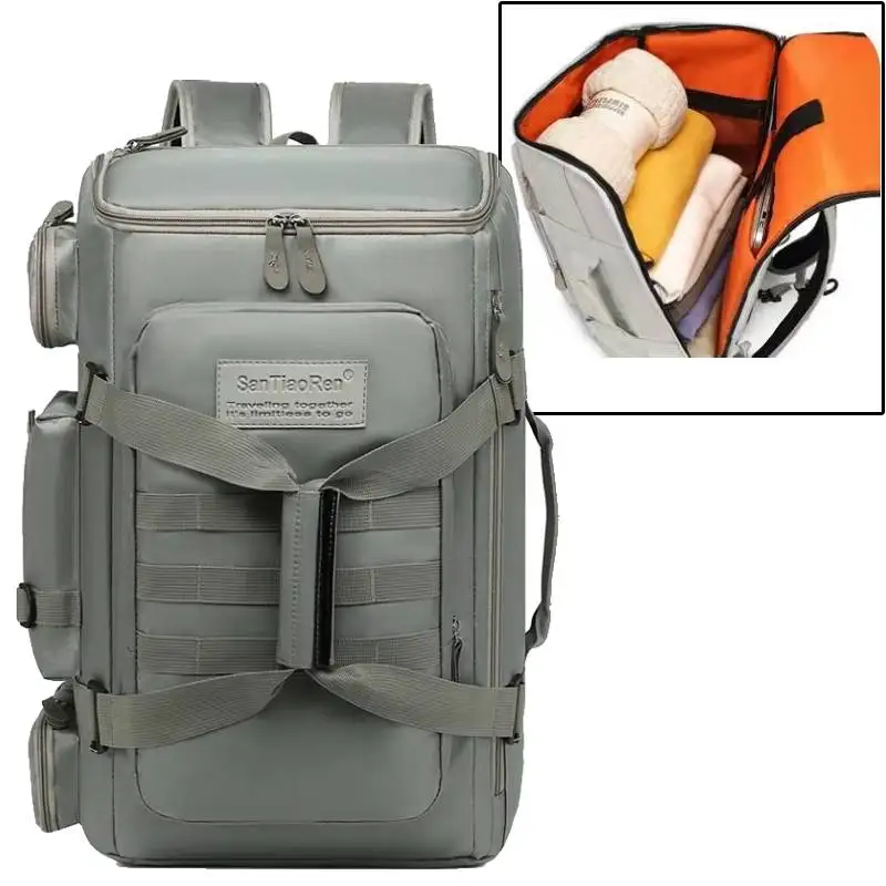 Große Sporttasche, auch als Rucksack tragbar – Bild 15