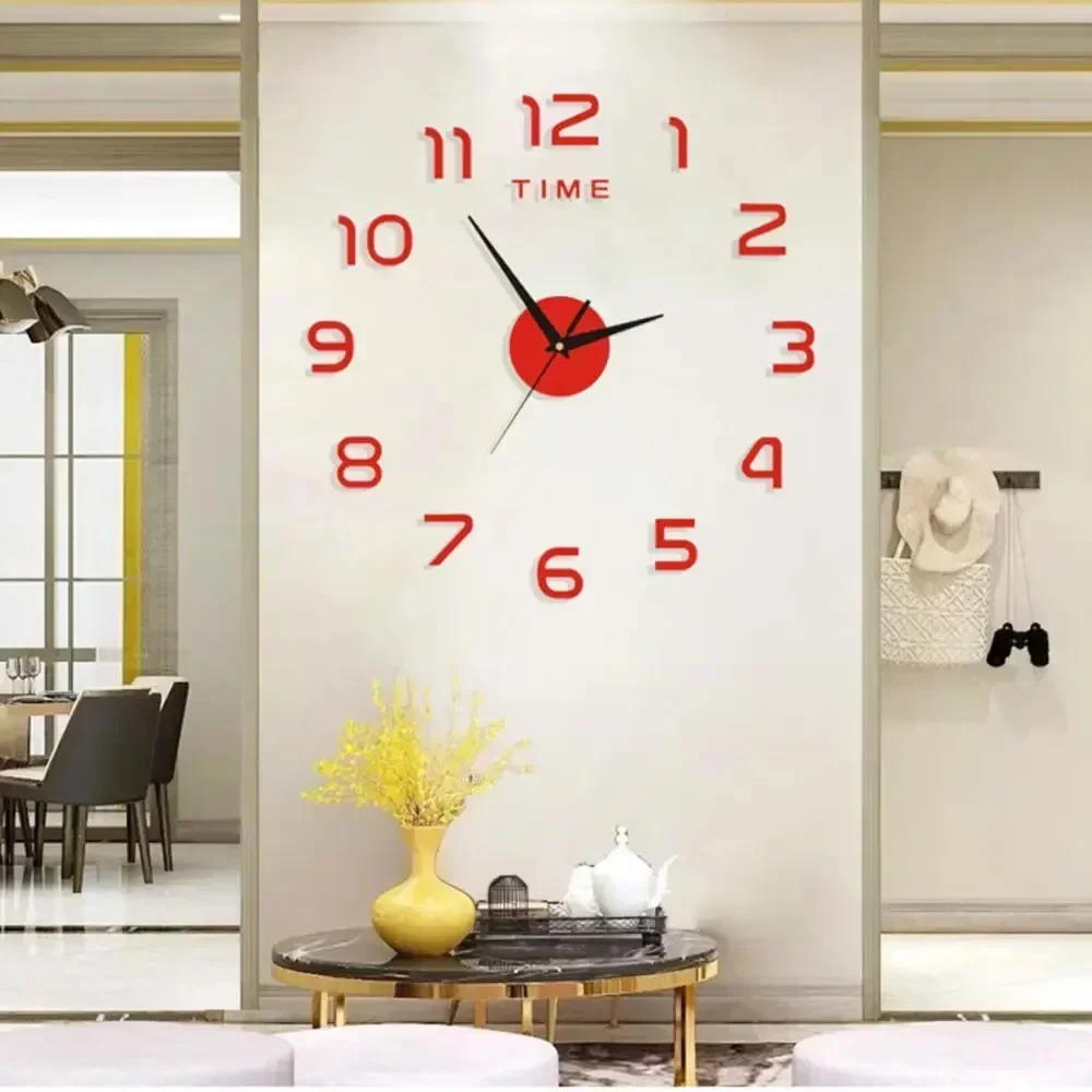 Große 3D-Wanduhr zum Aufkleben – Bild 2