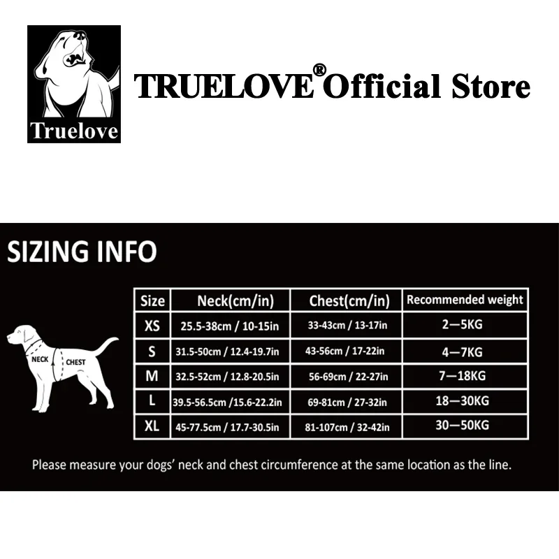Truelove Hundegeschirr aus Nylon, verstellbar – Bild 5