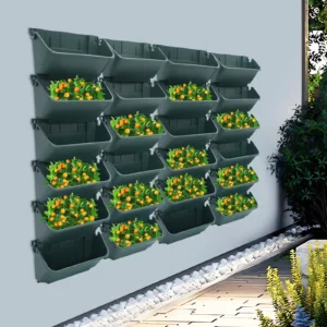 Vertikaler Garten: 24 Pflanztaschen zum Aufhängen