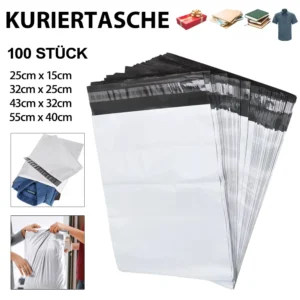 Versandbeutel aus Kunststoff, 100 Stück, selbstklebend