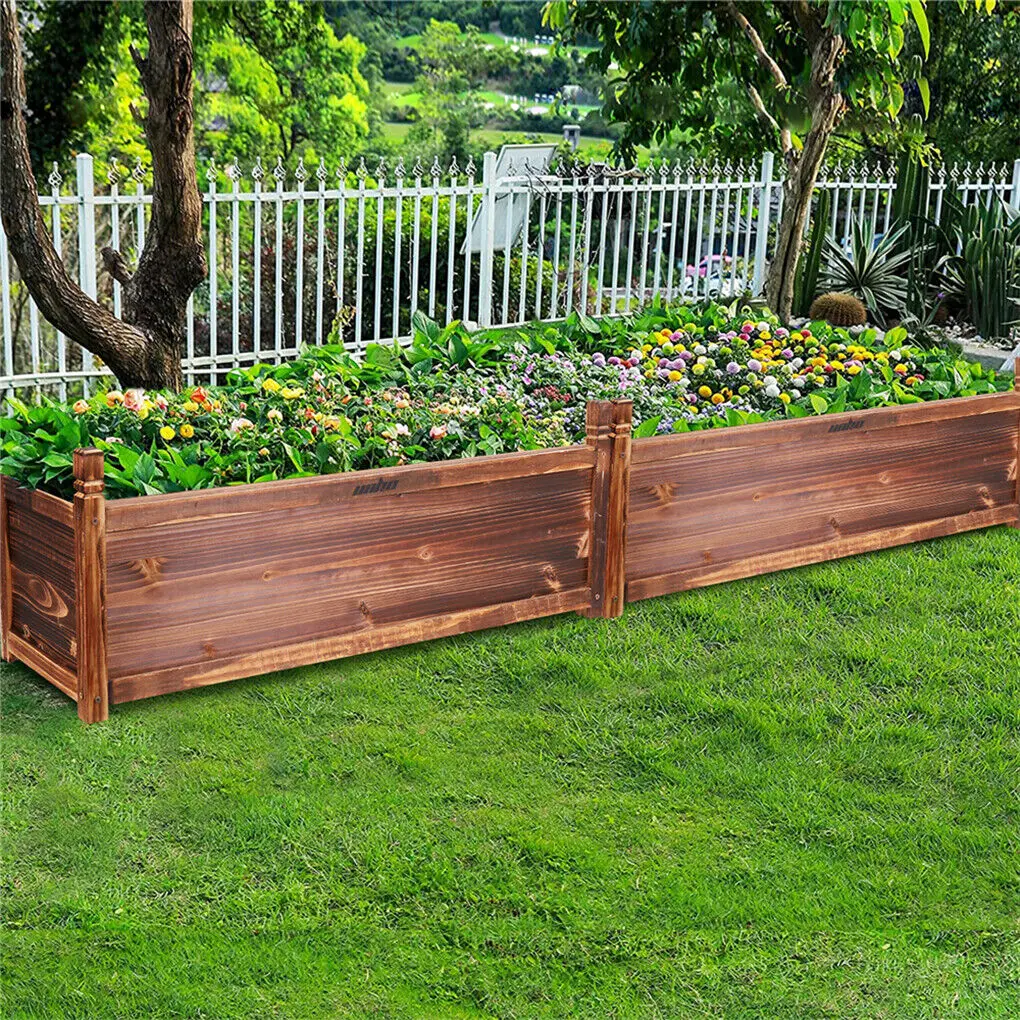 Hochbeet aus Holz für draußen – Bild 6