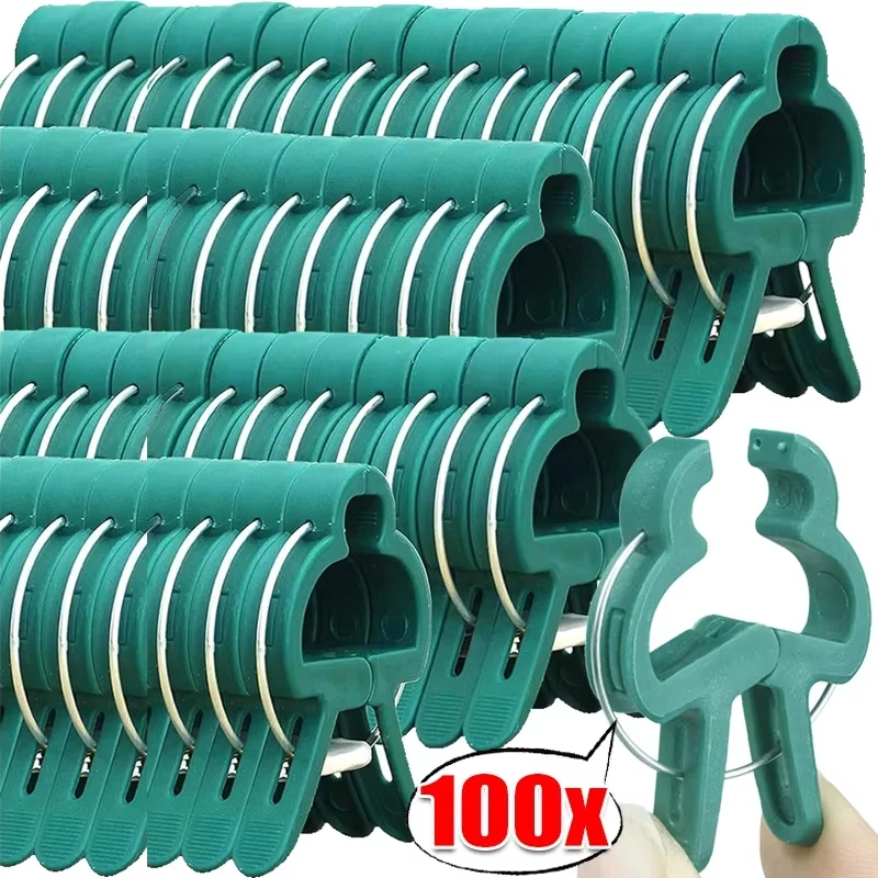 Pflanzenclips für den Garten, wiederverwendbar, 100 Stück