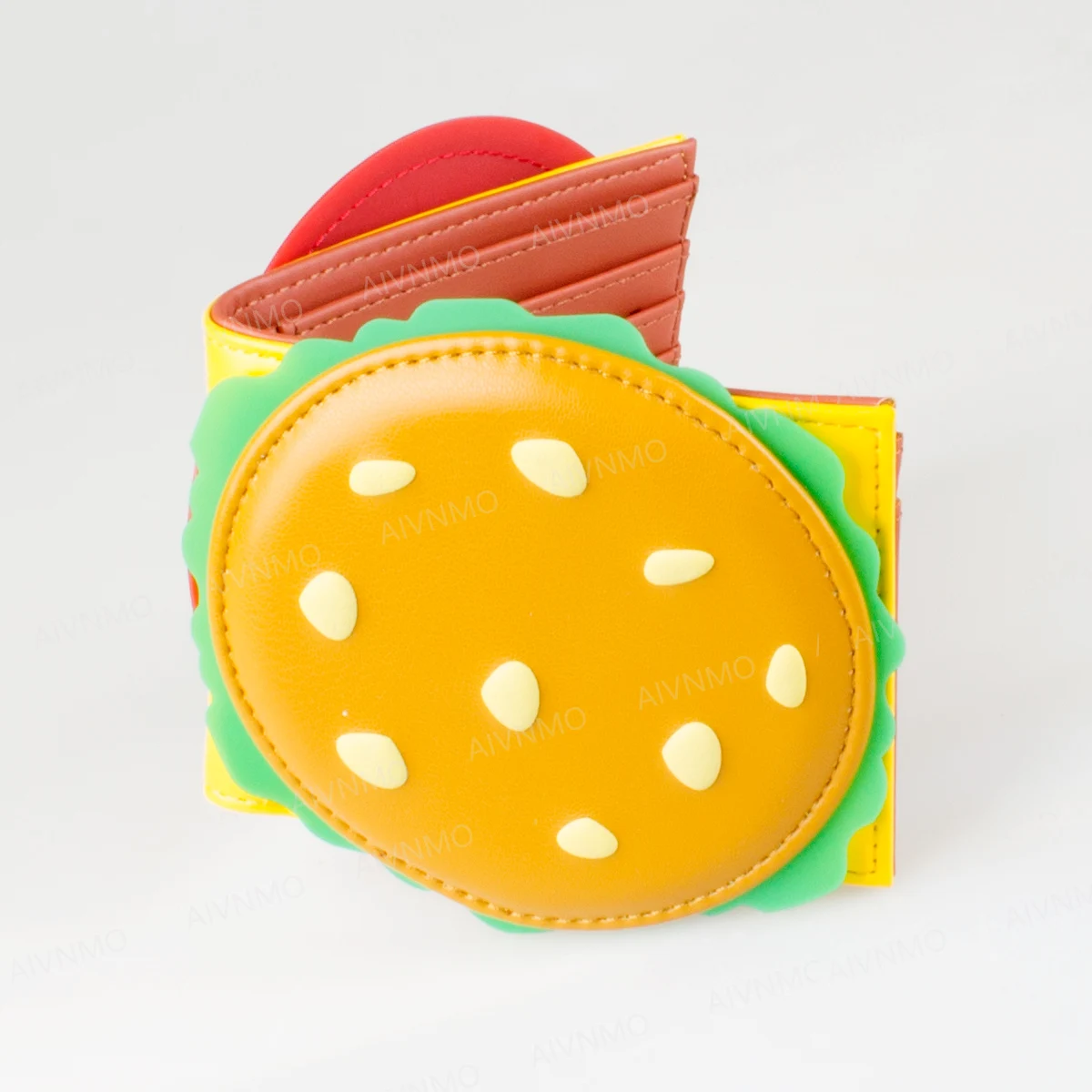 Faltbare Geldbörse im Burger-Look
