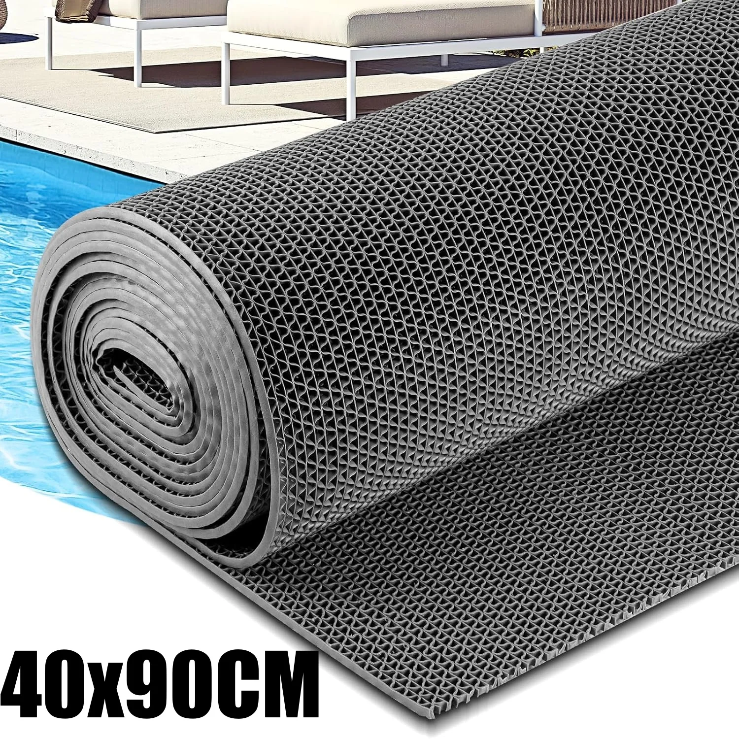 Wasserdichte Bodenmatte aus PVC, rutschfest – Bild 2