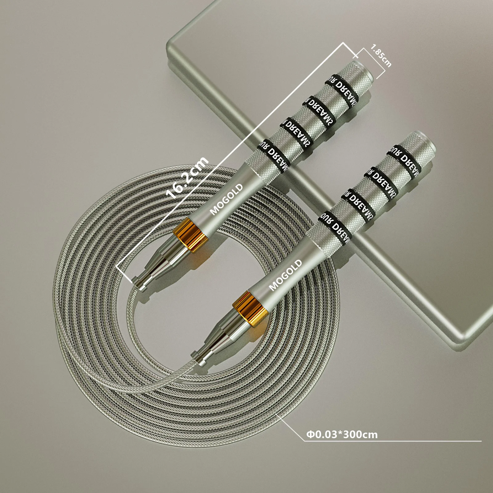 Springseil mit Kugellager und Aluminiumgriffen – Bild 5