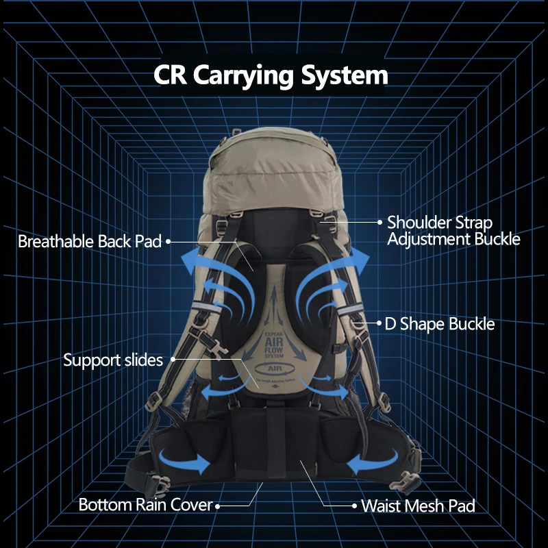 Naturehike Wanderrucksack 70 L – Bild 4