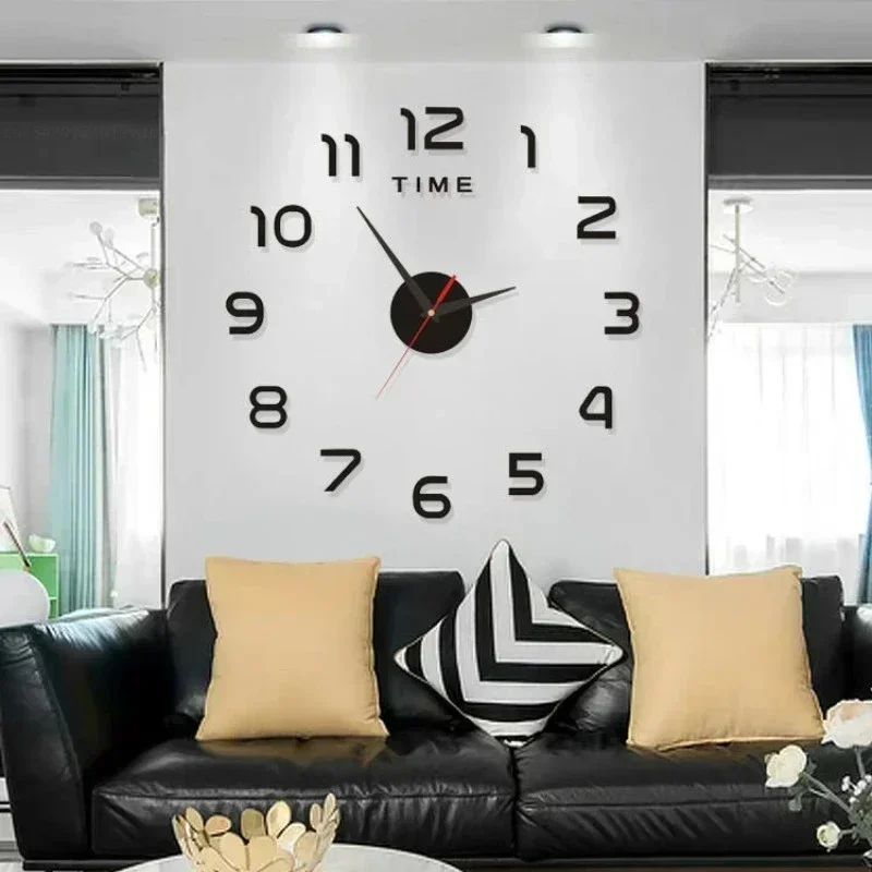 Große 3D-Wanduhr zum Aufkleben – Bild 3