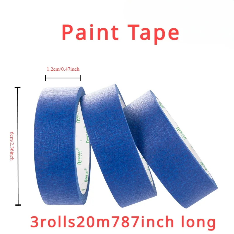 Malerkrepp 3er-Set, 20 m je Rolle – Bild 3