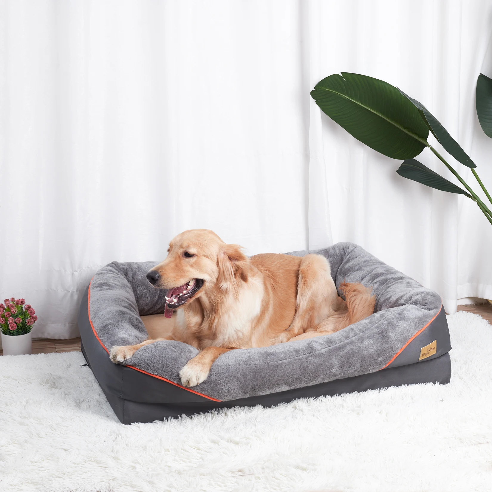 Großes Hundebett, weich und bequem – Bild 3