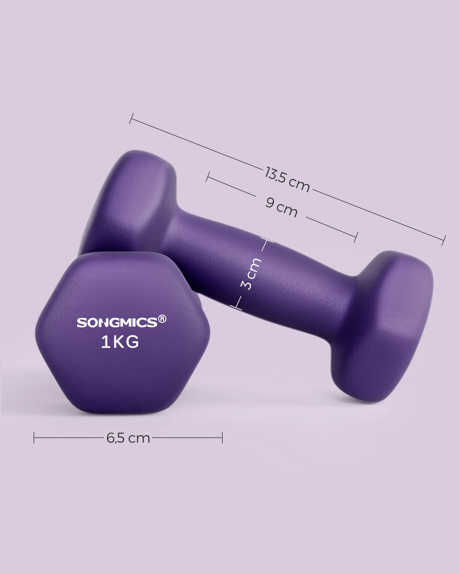 SONGMICS Kurzhanteln mit Neopren, 2er-Set – Bild 6