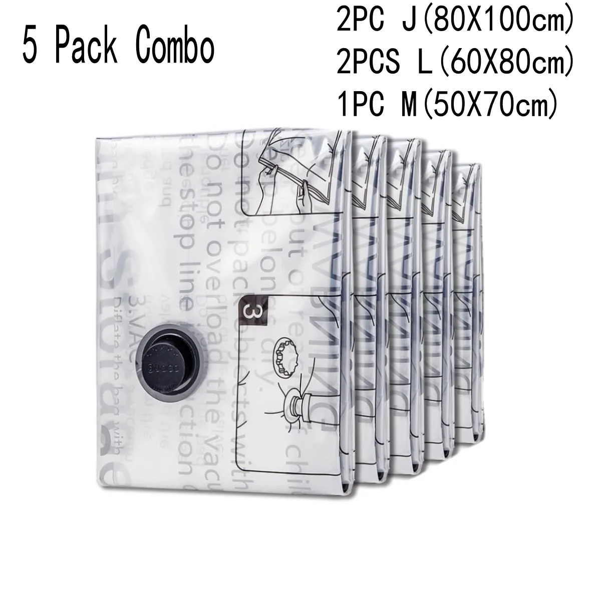 Vakuumbeutel 5er-Pack, platzsparend – Bild 11