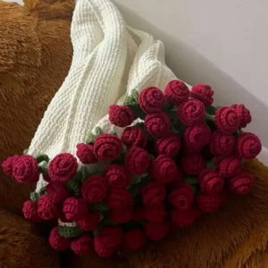Kuscheldecke im Blumenstrauß-Design
