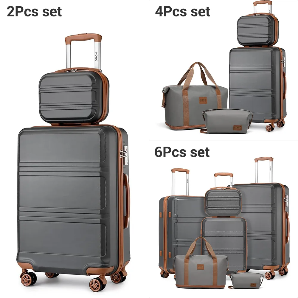 KONO Kofferset mit Beautycase (2, 4 oder 6 Teile) – Bild 9