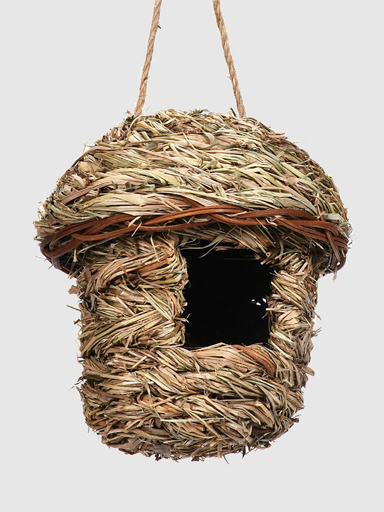 Handgeflochtenes Vogelhaus zur Deko – Bild 8