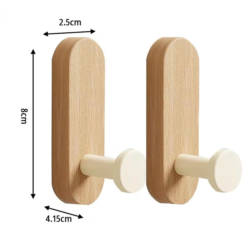Selbstklebende Holz-Wandhaken – Bild 10