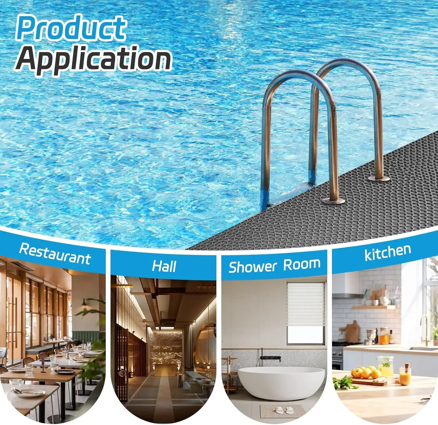 Wasserdichte Bodenmatte aus PVC, rutschfest – Bild 5