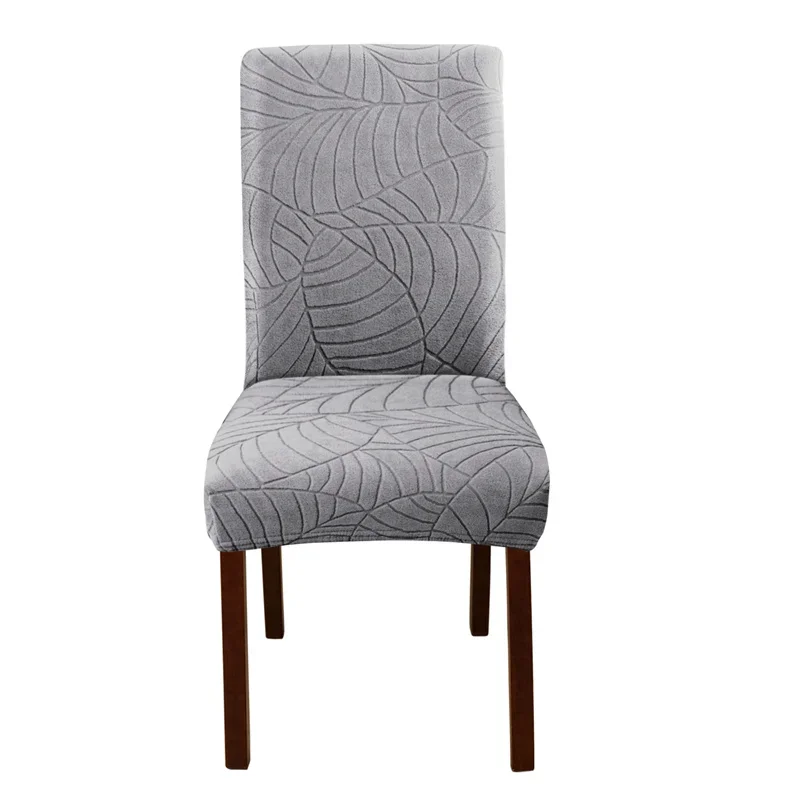 Stuhlhussen mit Blatt-Jacquard, dehnbar (1, 4 oder 6 Stück) – Bild 8