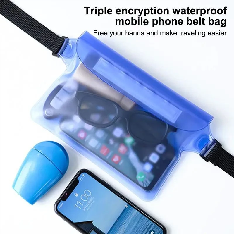 Wasserdichte Handy-Hüfttasche, durchsichtig – Bild 2