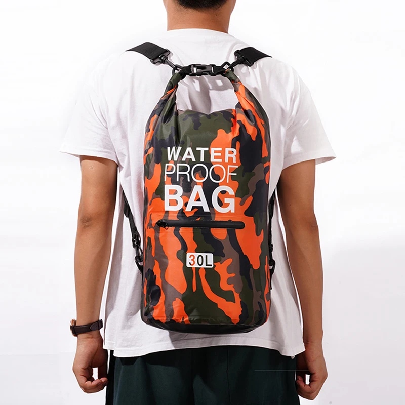 Wasserdichter Packsack 15 oder 30 L mit Nassfach – Bild 2