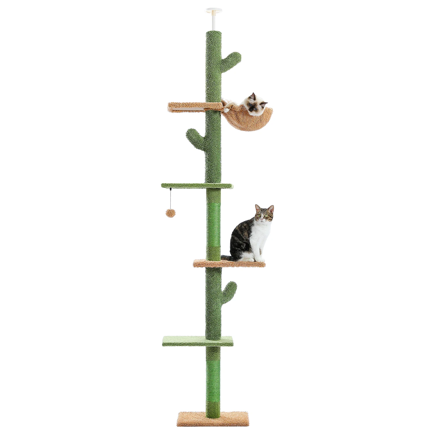 Kratzbaum im Kaktus-Look, 5 Ebenen – Bild 7