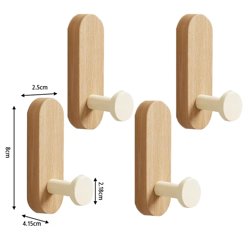 Selbstklebende Holz-Wandhaken – Bild 11
