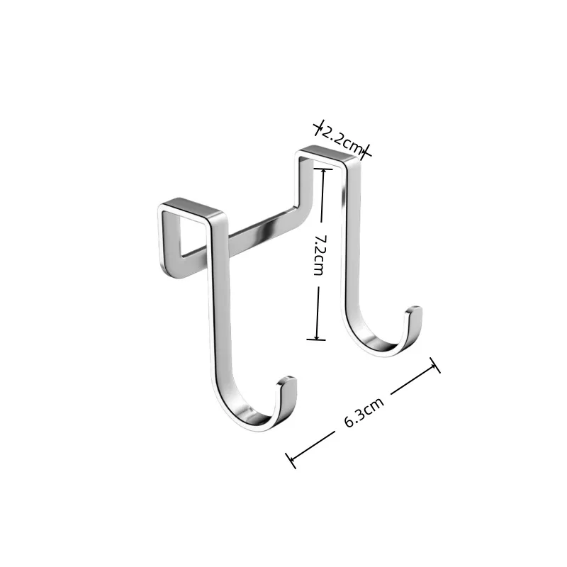 Edelstahl-Haken, selbstklebend, ohne Bohren – Bild 6