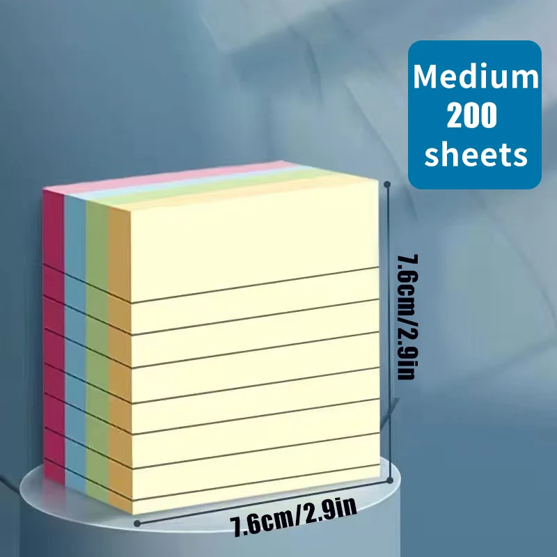 Haftnotizen liniert, 4 Farben, 200 Blatt – Bild 10