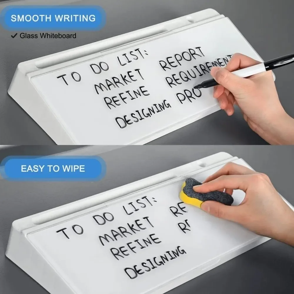 Schreibtisch-Whiteboard mit Ablage – Bild 8