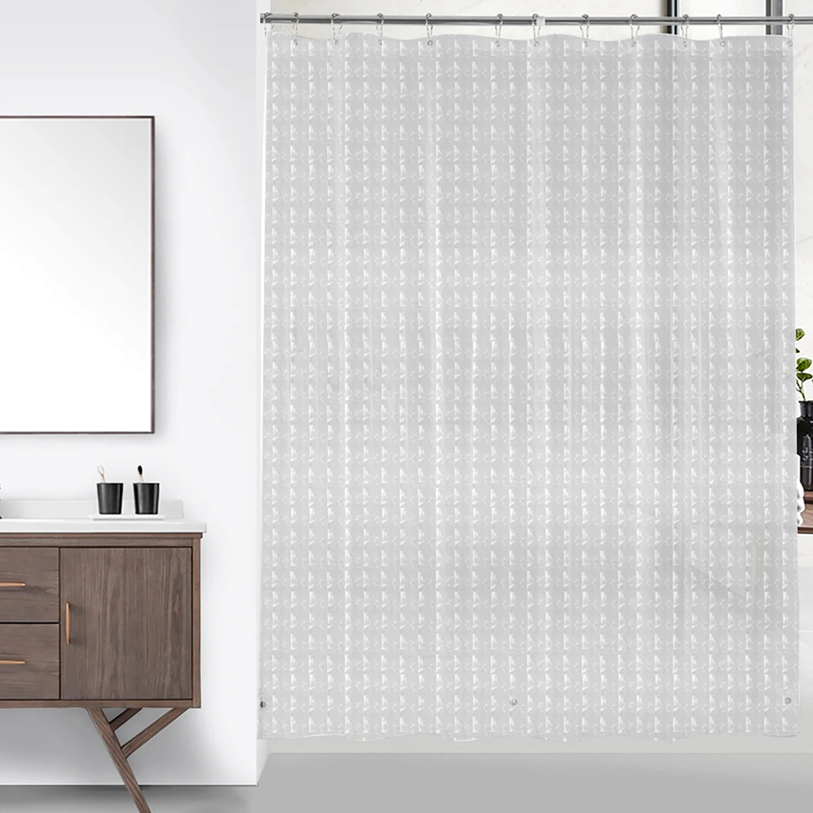 Duschvorhang aus PEVA, transparent und wasserdicht – Bild 7