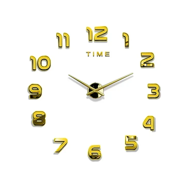 Große 3D-Wanduhr zum Aufkleben – Bild 7