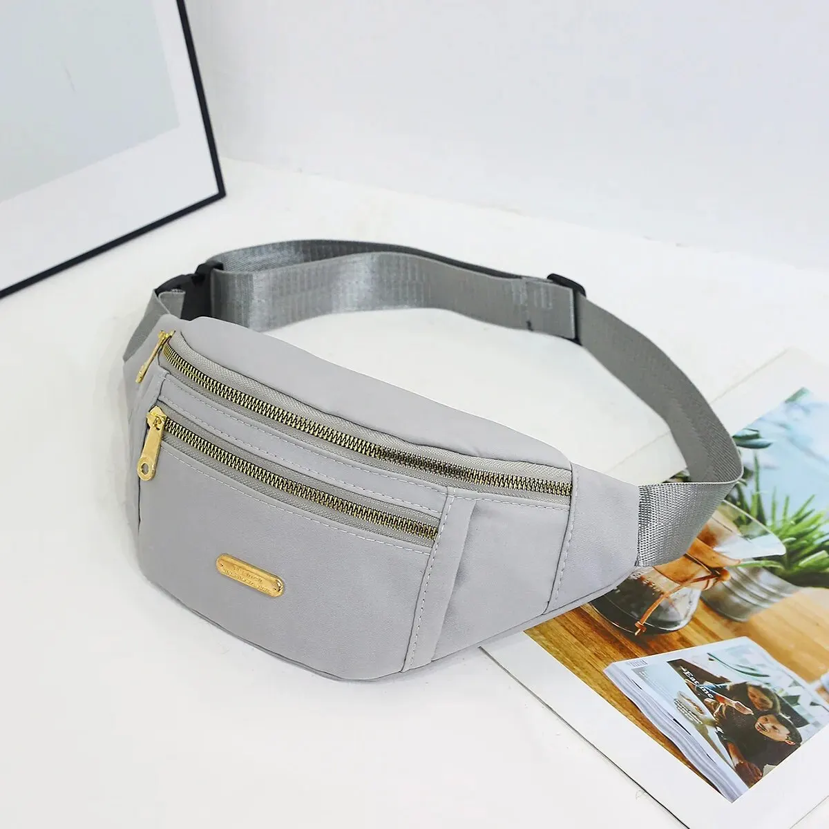 Damen-Sport-Bauchtasche mit mehreren Fächern – Bild 12