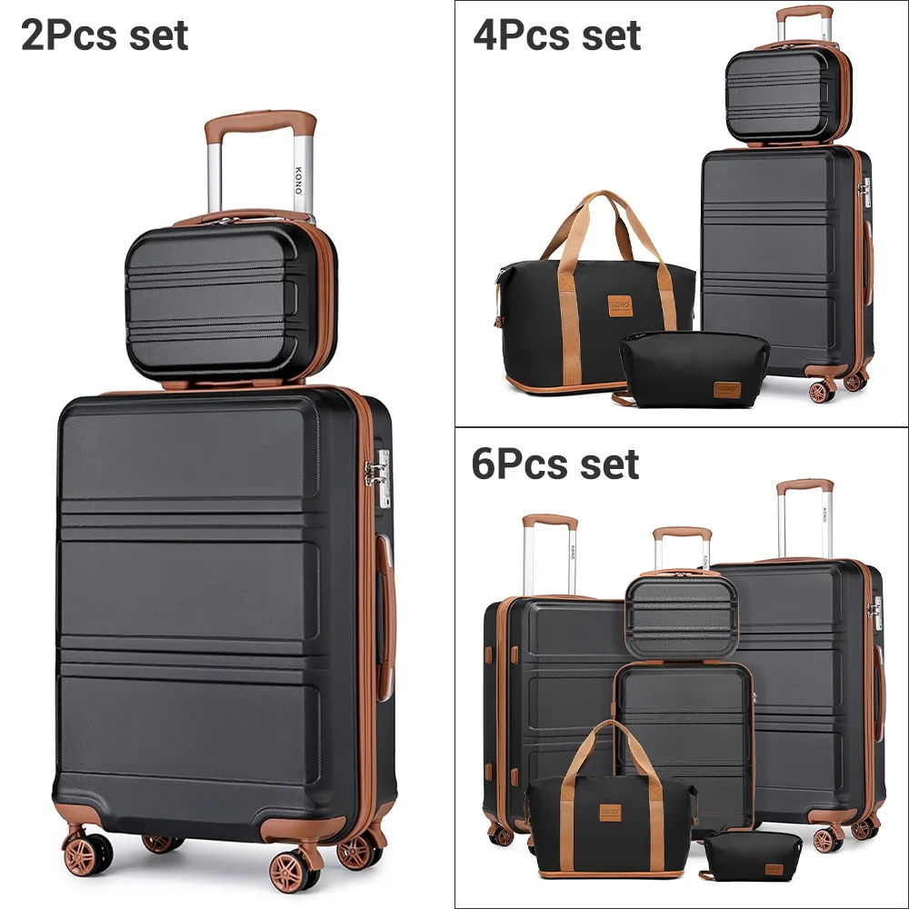 KONO Kofferset mit Beautycase (2, 4 oder 6 Teile) – Bild 8